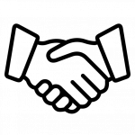 Icon für Betreuung und Zusammenarbeit